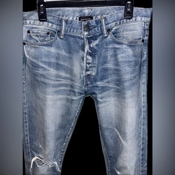 NWOT rare John Elliott 30x33.5” Japanese made selvedge denim jeans in cast 2 fit - Picture 6 of 16